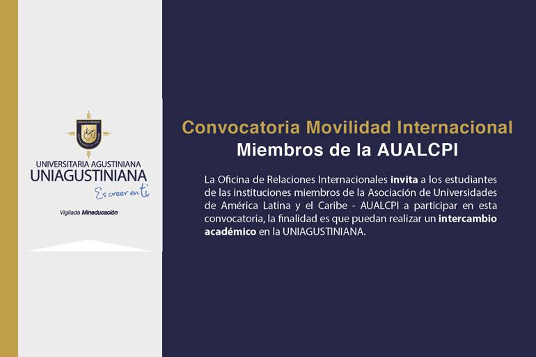 Convocatoria de Movilidad Internacional: miembros de la AUALCPI