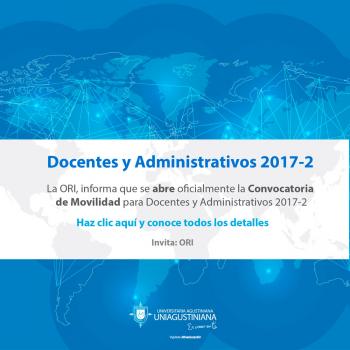 Convocatoria de Movilidad de Docentes y Administrativos 2017-2