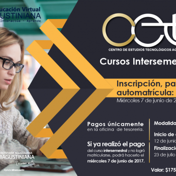 Ya se encuentra abierta la inscripción para los cursos intersemestrales CETA