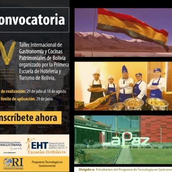 Convocatoria: Participa del IV Taller Internacional de Cocinas Patrimoniales de Bolivia
