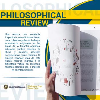 Philosophical Review ¡Disfrútala!