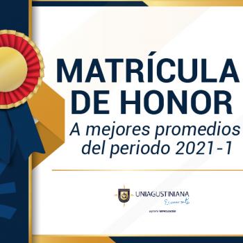 Matrícula de Honor 2021-1