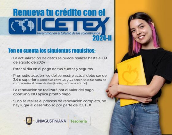 Convocatoria abierta para renovar crédito con el ICETEX