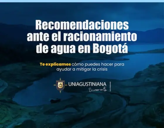 Recomendaciones ante el racionamiento de agua en Bogotá