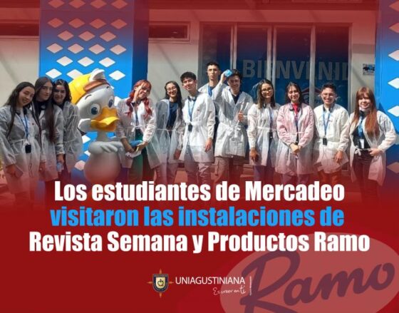 Estudiantes de Mercadeo de Uniagustiniana visitan la Revista Semana y Productos Ramo