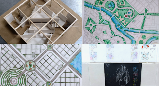 Estudiantes de Arquitectura desarrollan proyectos innovadores con técnicas tradicionales.