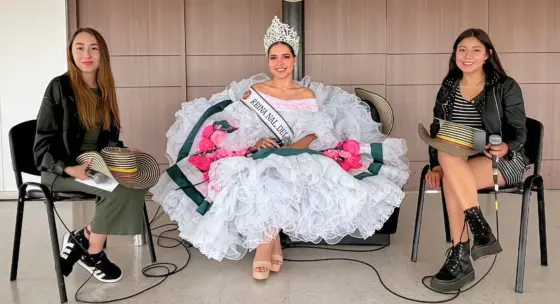 Uniagustiniana recibió a la Reina Nacional del Bambuco 2025