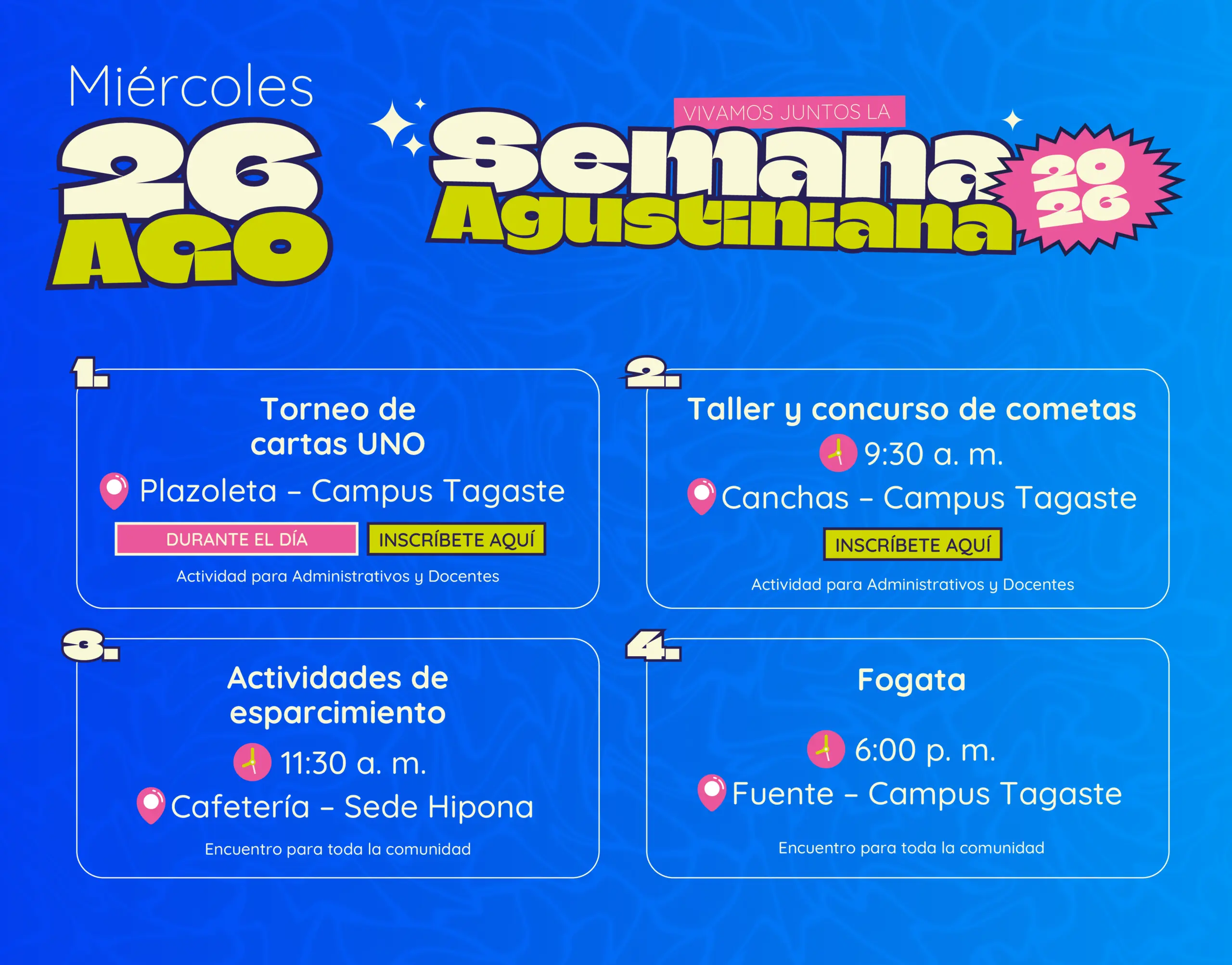 Semana Agustiniana 2026 - Miércoles 26